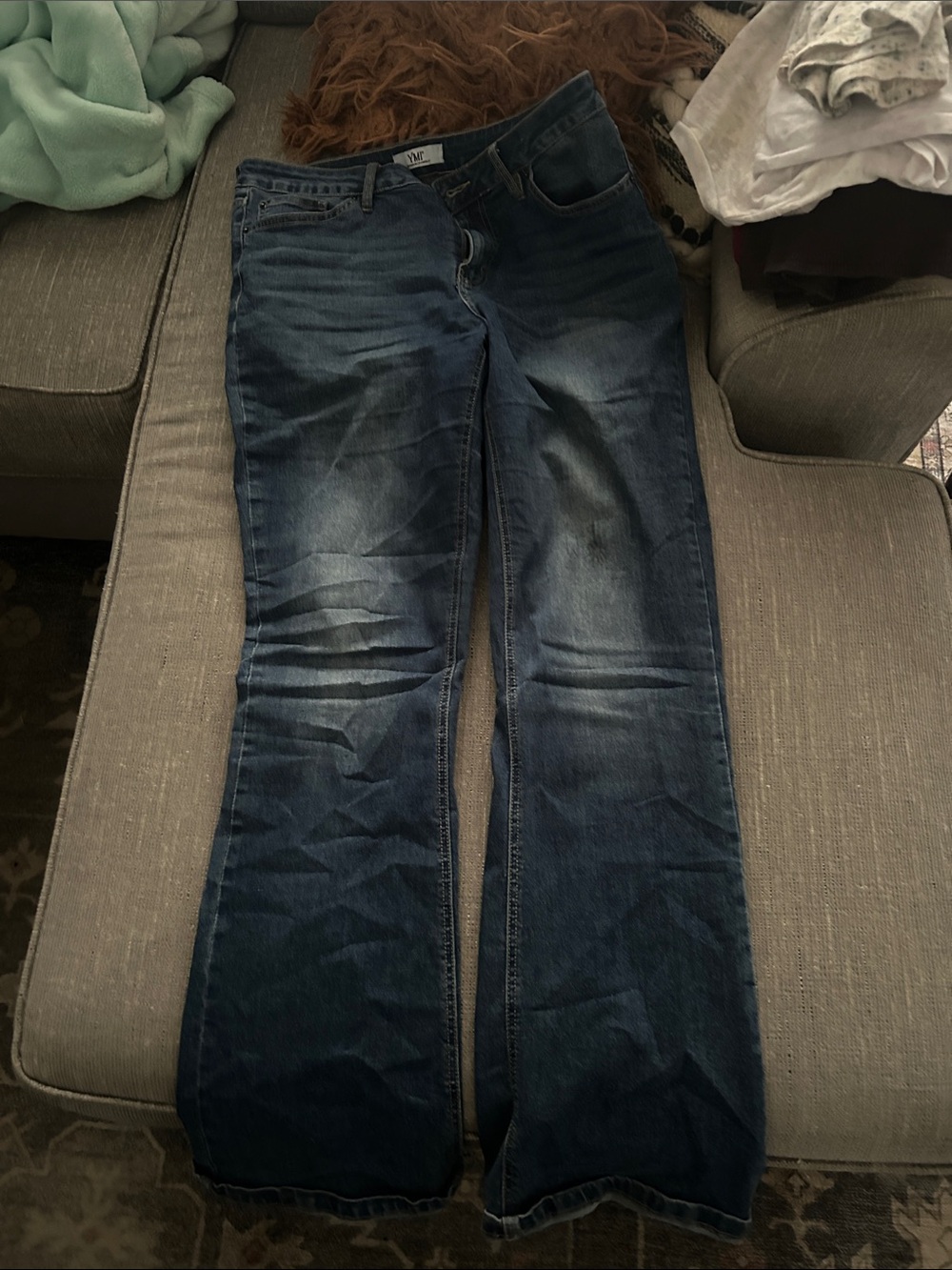 YMI Dark Blue Flared Jeans